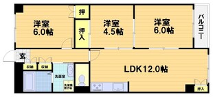 コーポ車道の物件間取画像